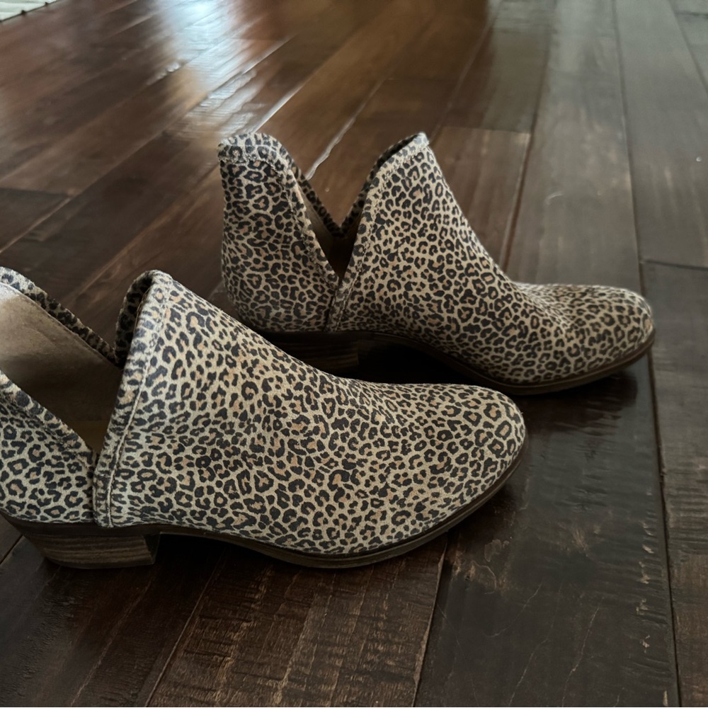 Lucky Brand Animal Print Ankle Booties